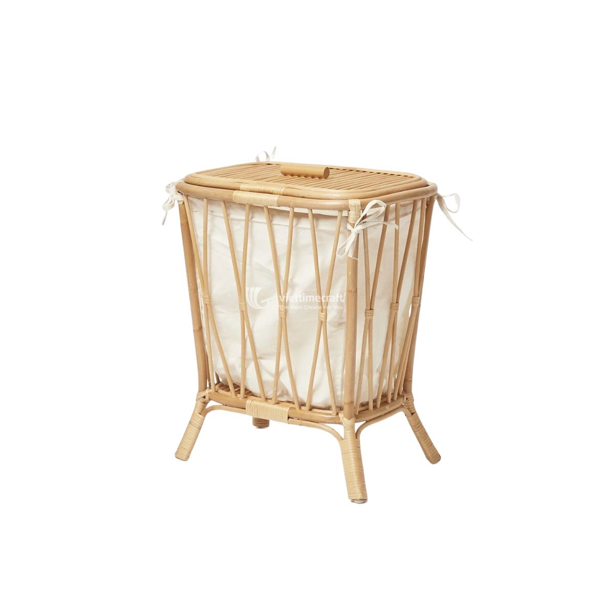 Rattan Laundry Basket I Viettimecraft