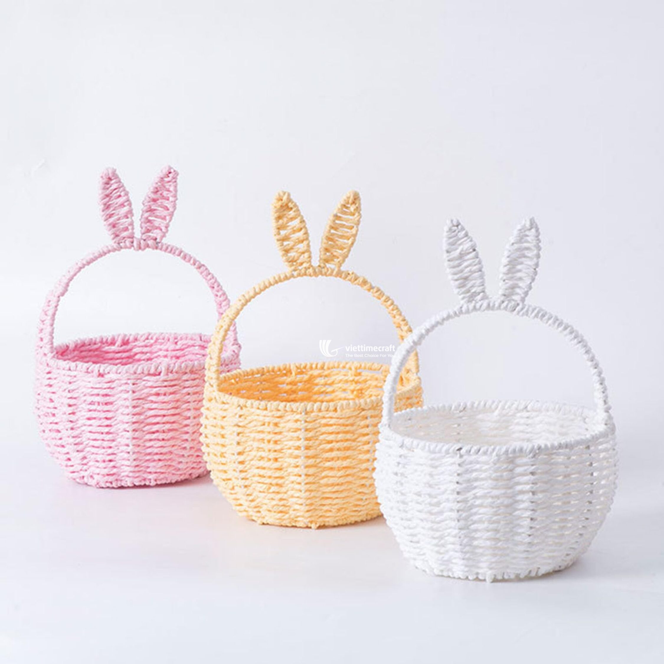 Bunny-Shaped Easter Basket - GI00047 I Viettimecraft