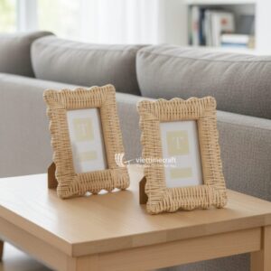 Rattan Photo Frame I Viettimecraft - M0803