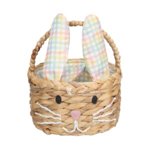 Bunny Easter Basket Water Hyacinth I Viettimecraft - B00535