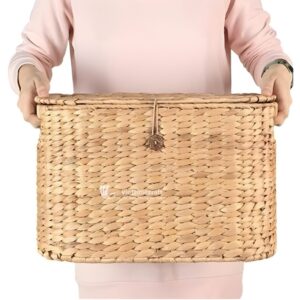 Water Hyacinth Tissue Storage Basket - B00533 I Viettimecraft