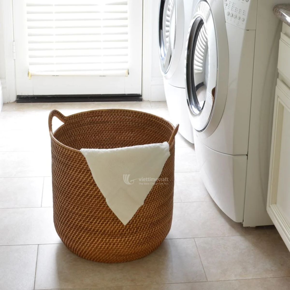 Wicker Laundry Basket Viettimecraft Handicraft