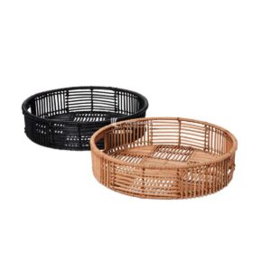 wicker rattan tray table decoration wholesale
