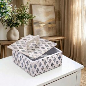 Mother of Pearl Mosaic Inlaid Box I Viettimecraft - KT0067