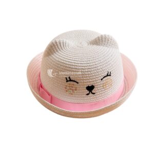 Adorable Straw Sun Hat for Kids - C00794 I Viettimecraft