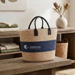 Faux Wicker Handbag from Viettimecraft - M0791
