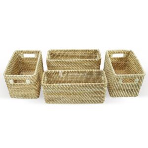 Set rattan woven basket, laundry basket for home decoration wholesale