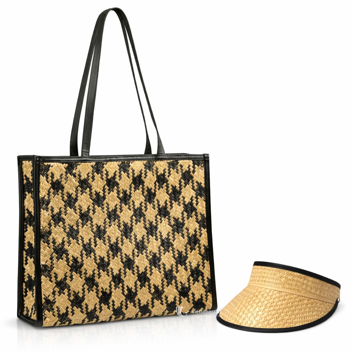 SET woven straw hat and bag Viettimecraft Wholesale