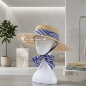 Kids Handwoven Straw Sun Hat I Viettimecraft - C00795