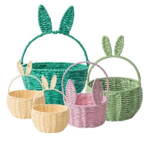 Bunny Easter Woven Baskets for Kids I Viettimecraft - GI00050
