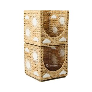 Water Hyacinth Storage Cube - B00537 I Viettimecraft