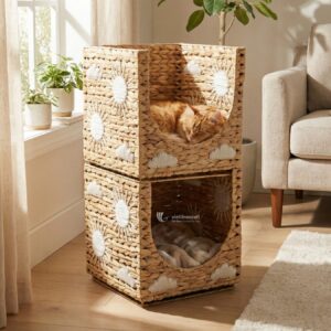 Water Hyacinth Storage Cube - B00537 I Viettimecraft