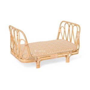Vintage Rattan Doll Cradle and Wicker Crib – M0789 I Viettimecraft