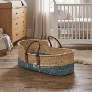 Seagrass Moses Basket For Nursery I Viettimecraft - C00799