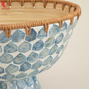 Mother Of pearl Bowl Basket From Vietnam Manufacturer