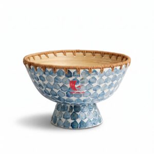 Mother Of pearl Bowl Basket From Vietnam Manufacturer