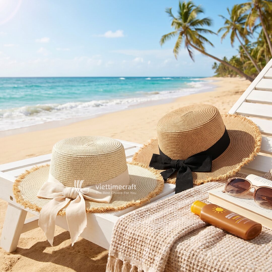 Beach Straw Hat - GI00055 I Viettimecraft
