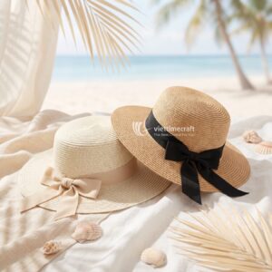 Straw Beach Hat - GI00058 I Viettimecraft