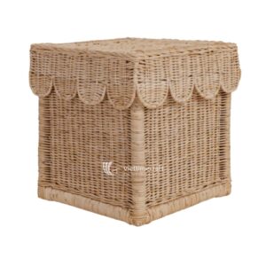 Scalloped Rattan Basket, Sophisticated Design from Leading Vietnam Manufacturer