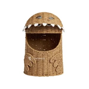 Viettimecraft Dinosaur Wicker Basket For Nursery
