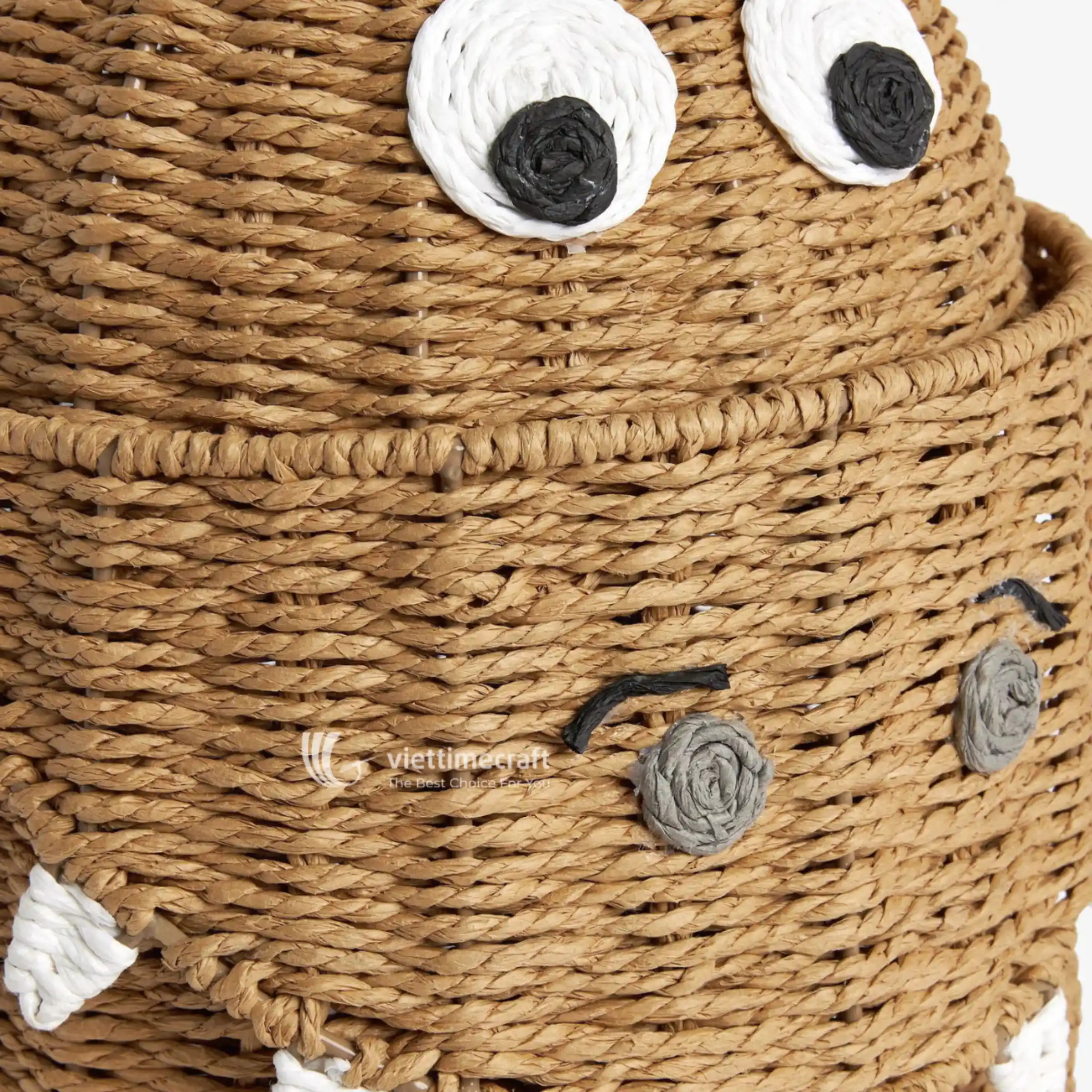 Viettimecraft Dinosaur Wicker Basket For Nursery