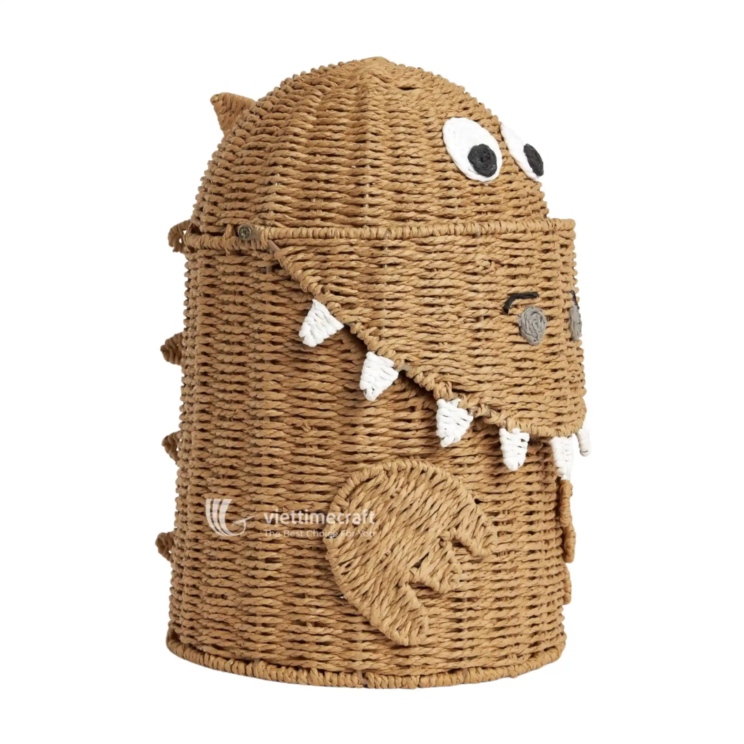 Viettimecraft Dinosaur Wicker Basket For Nursery