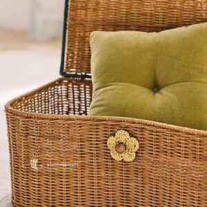 Scalloped Rattan Basket, Sophisticated Design from Leading Vietnam Manufacturer
