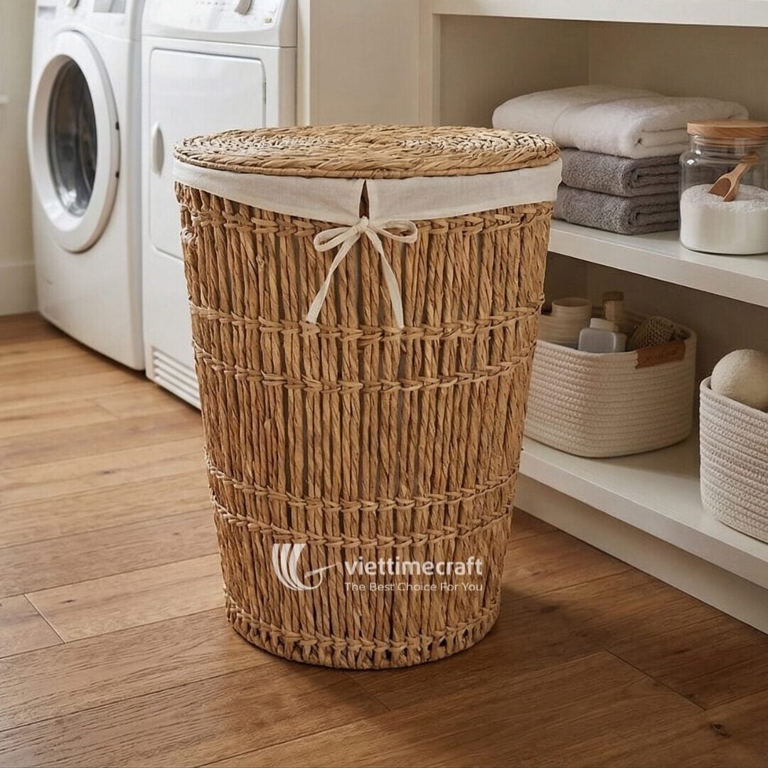 Woven Baskets from Water Hyacinth I Viettimecraft - B00536