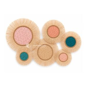 Colorful Wicker Wall Decor I Viettimecraft