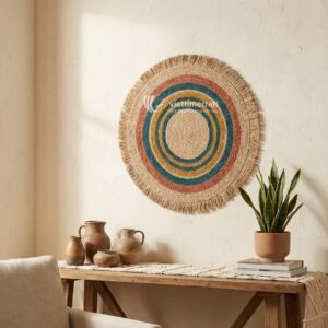 Round Wicker Wall Decor I Viettimecraft