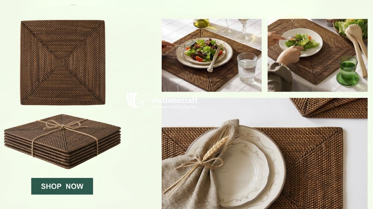Woven Placemat, table Mat From Viettimecraft Factory