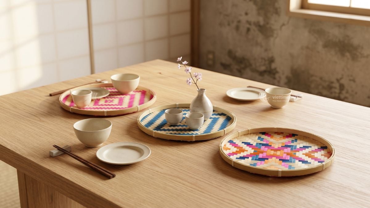 Artisan craftsmanship behind export-quality bamboo trays