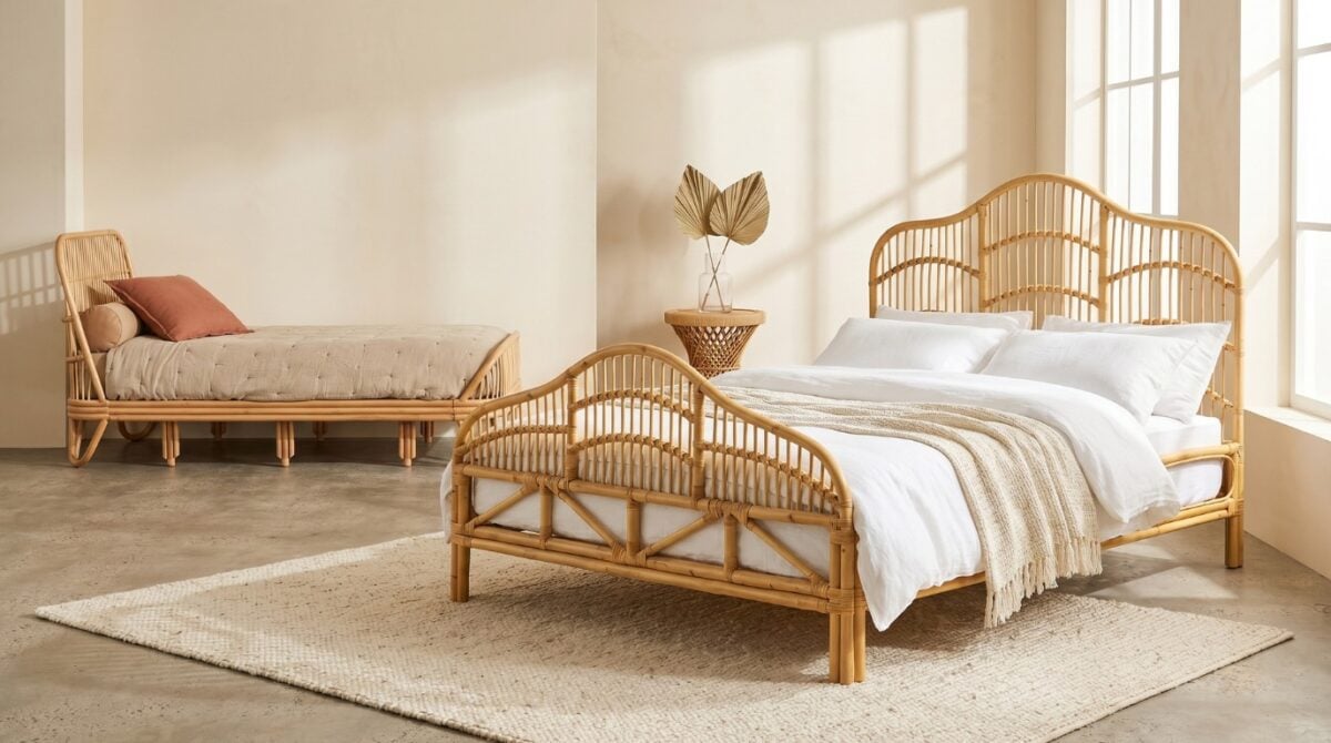 Homemade Rattan Bed I Viettimecraft