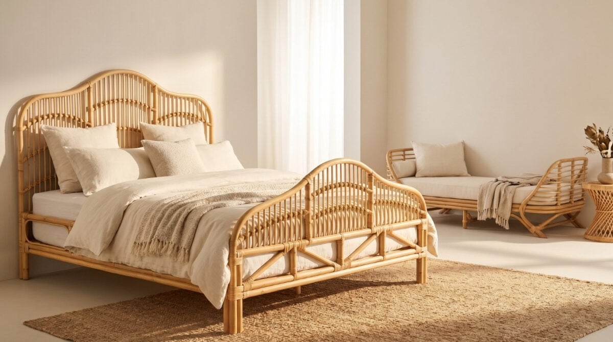 Homemade Rattan Bed I Viettimecraft