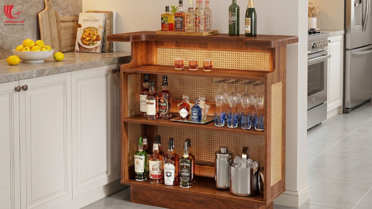 Skilled craftsmen manufacturing premium kitchen island units
