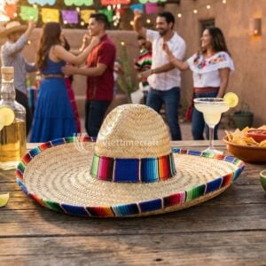 Mexican Hat Colorful Straw Sombrero