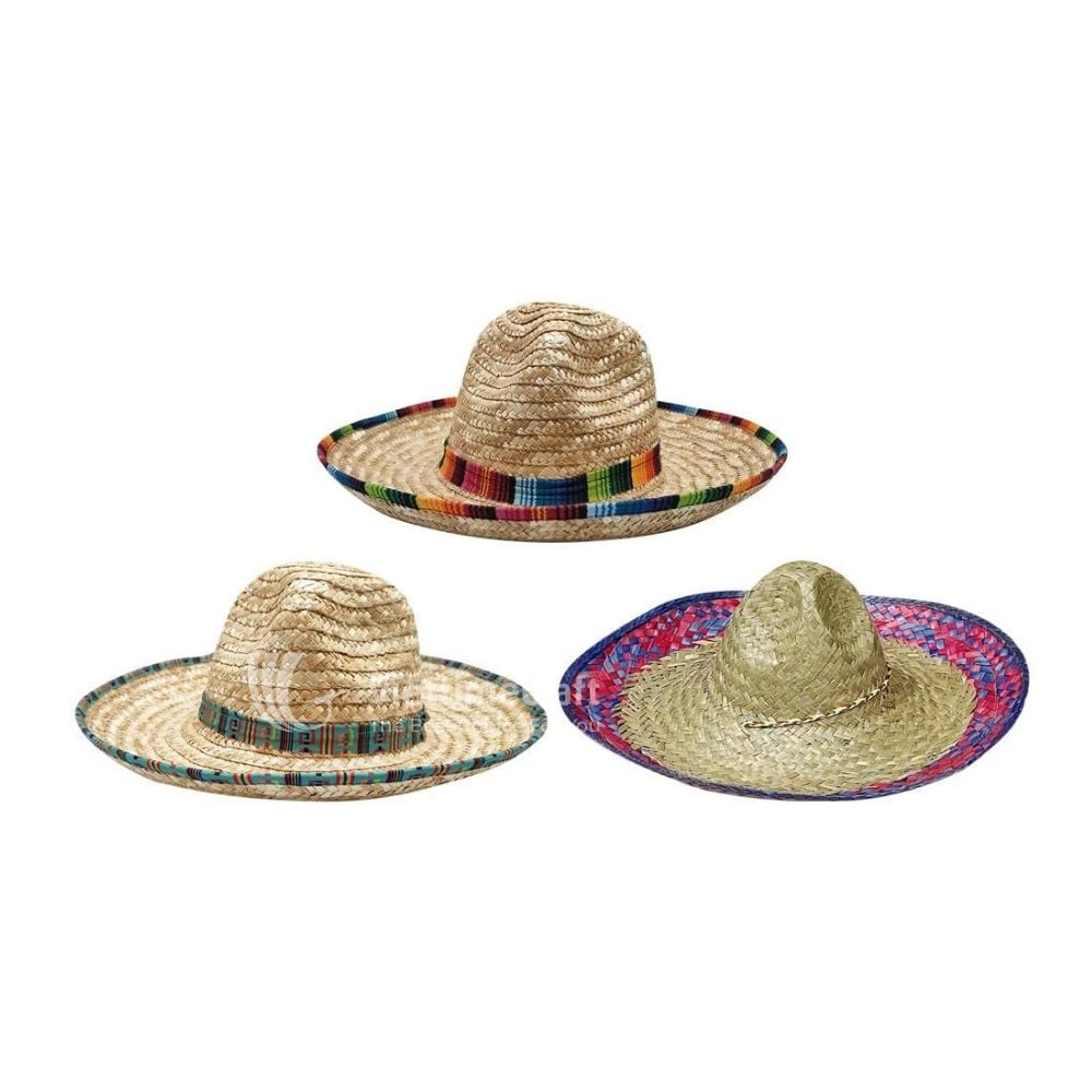 Mexican Hat Colorful Straw Sombrero
