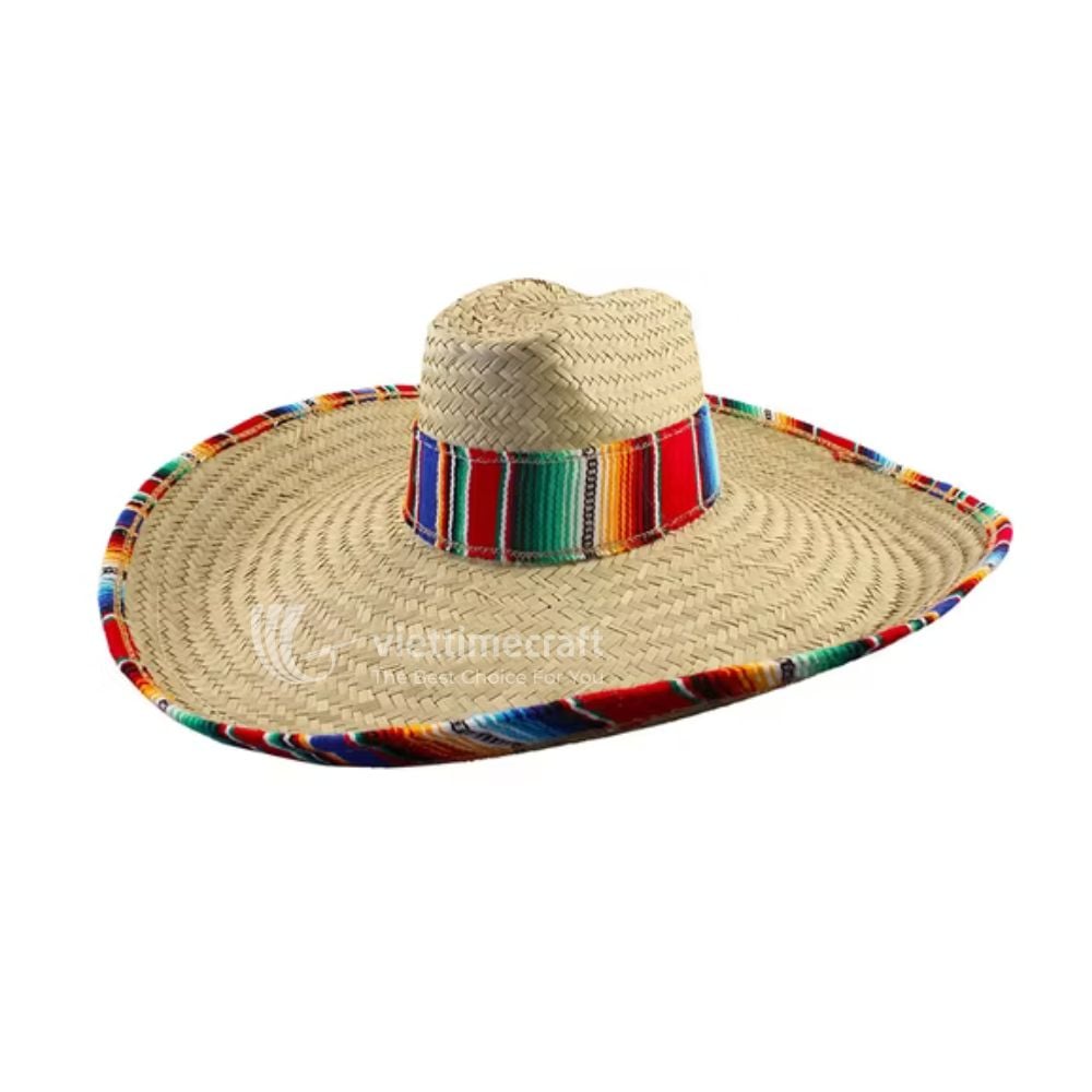 Mexican Hat Colorful Straw Sombrero
