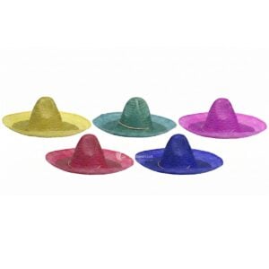 Colorful adult unisex sombrero hats for festivals and themed events