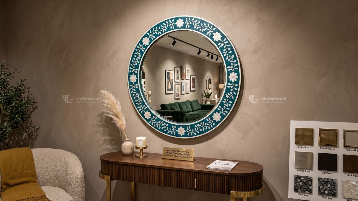 Vietnam manufacturer specializing in mother of pearl mirror production