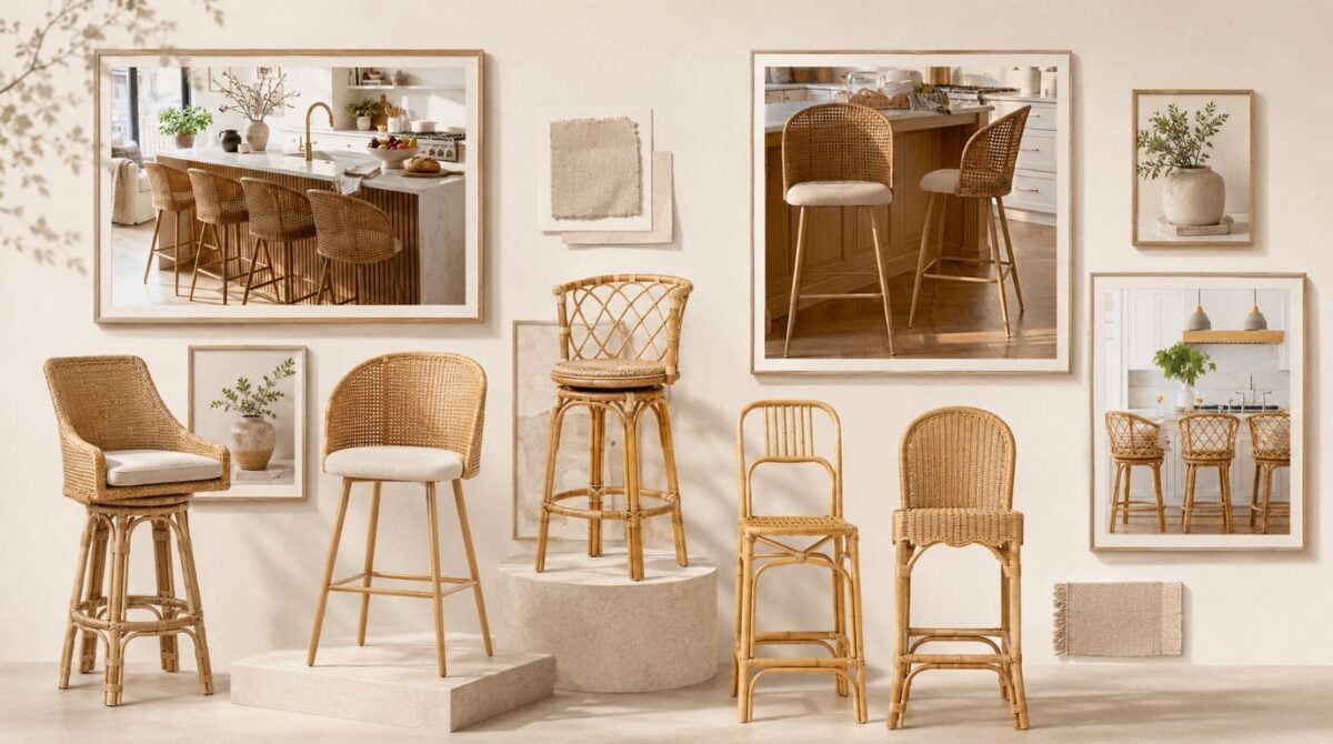 Vietnam Rattan Bar Stools