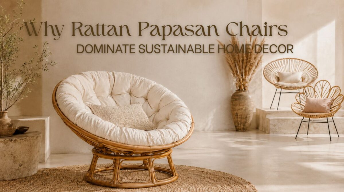 Rattan Papasan Chairs I Viettimecraft