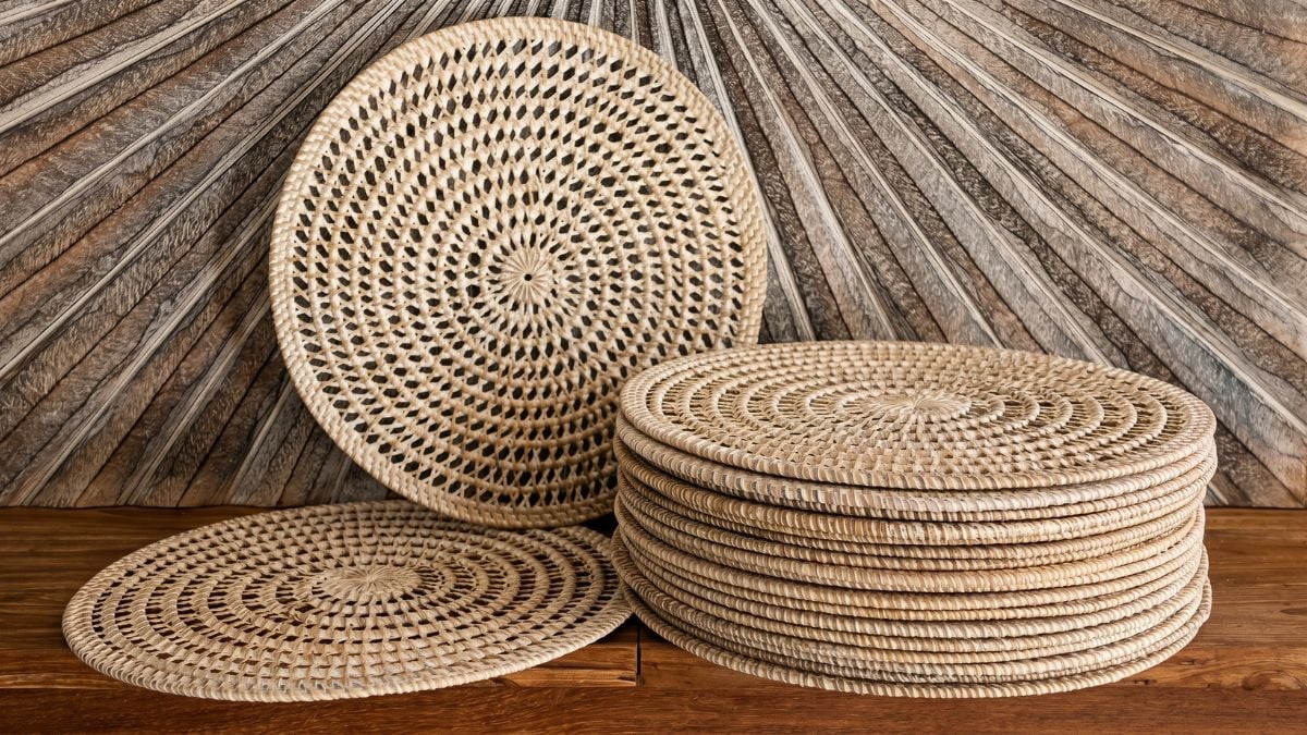 Rattan placemat wholesale from Viettimecraft