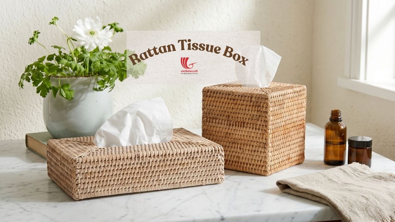 Rattan Tissue Box Viettimecraft Wholesale