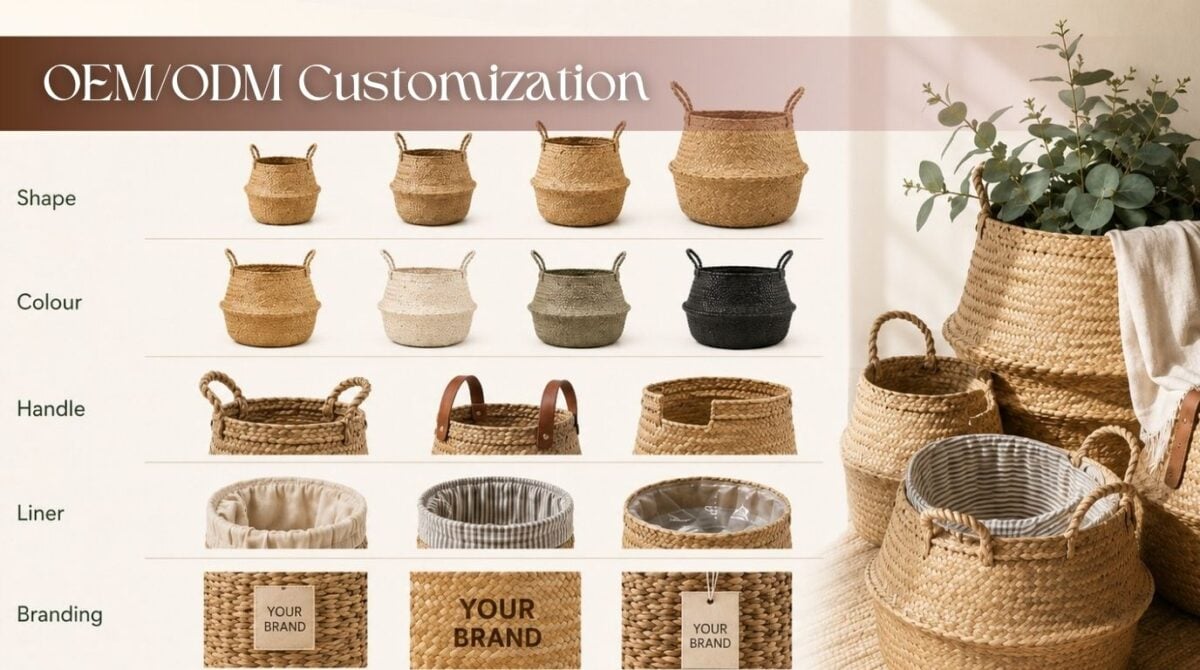 Seagrass Belly Basket OEM/ODM Customization
