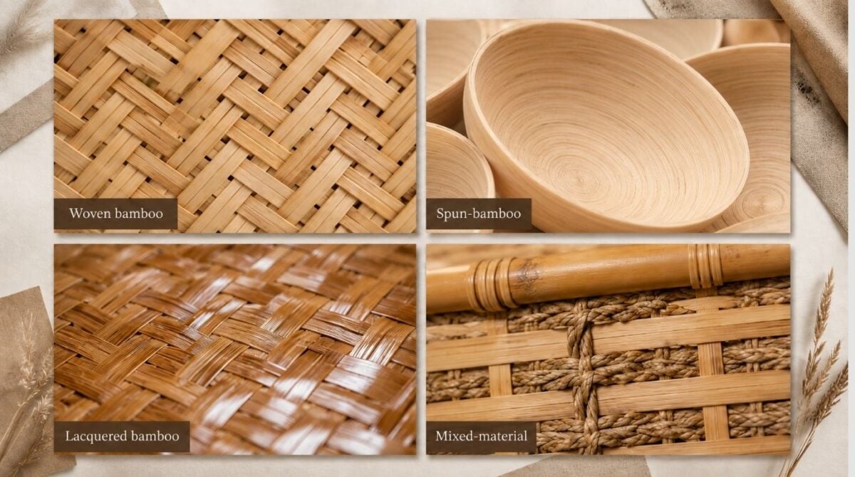4 Different Handmade Bamboo Placemat Styles