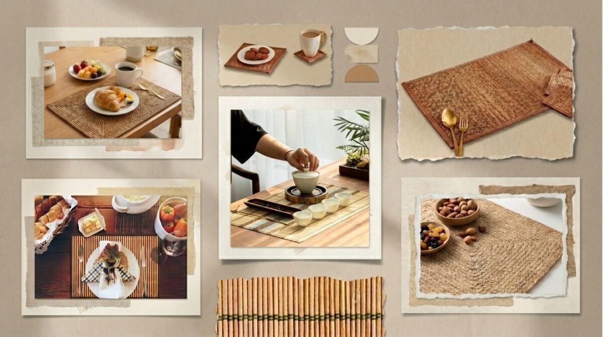 Handmade Bamboo Placemats I Viettimecraft