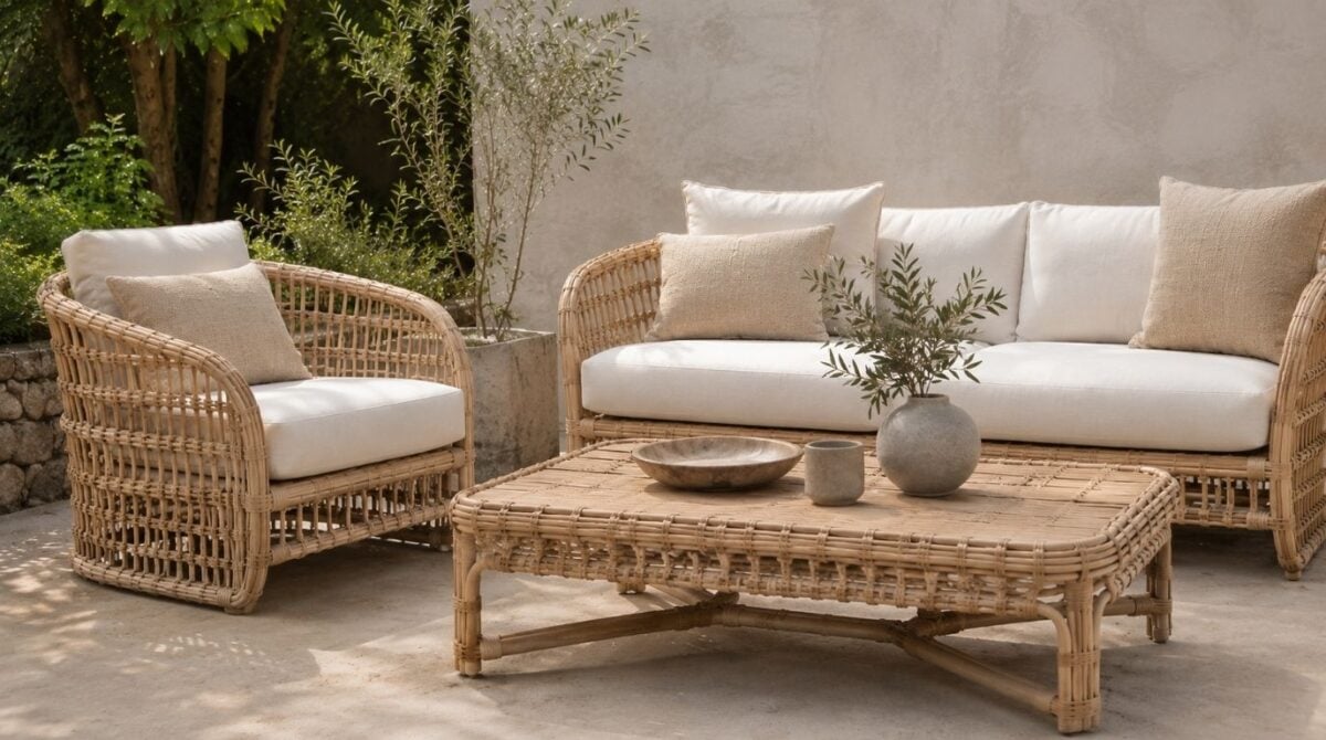 sustainable rattan garden furniture designs