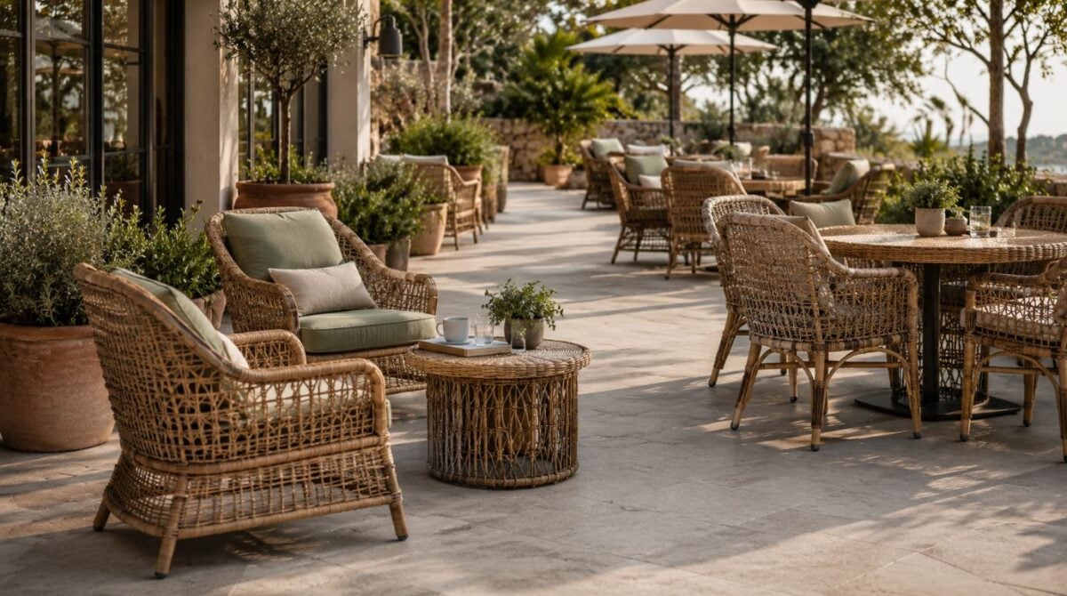 Natural Rattan at Cafés