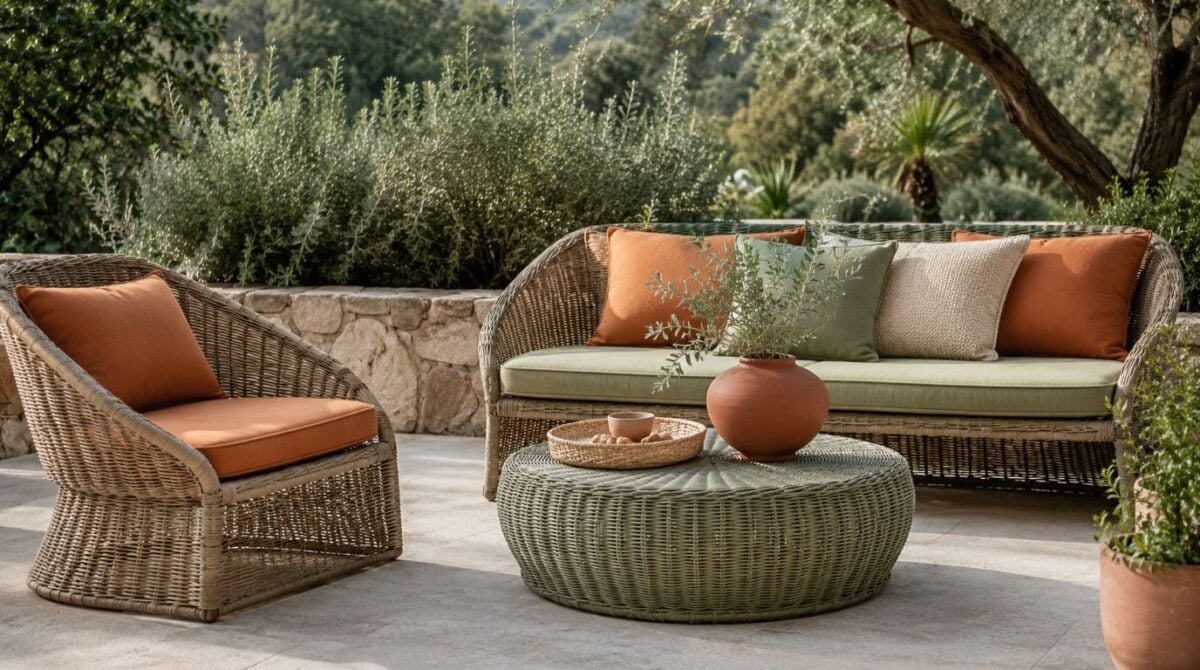 Deep Ochre, Terracotta, And Soft Sage palettes